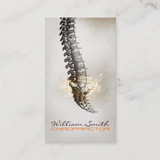 Chiropractor Business Card Visitkort (Framsida)