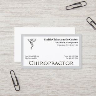 Chiropractor Chiropraktic-Affärskort Visitkort
