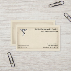 Chiropractor Chiropraktic-Affärskort Visitkort