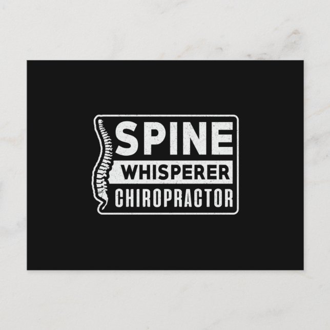Chiropractor Chiropraktic Chiropraktic Vykort (Framsida)