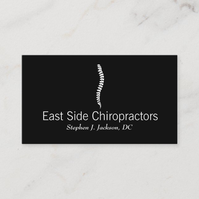 Chiropractor Chiropraktic Health Affärskort Visitkort (Framsida)