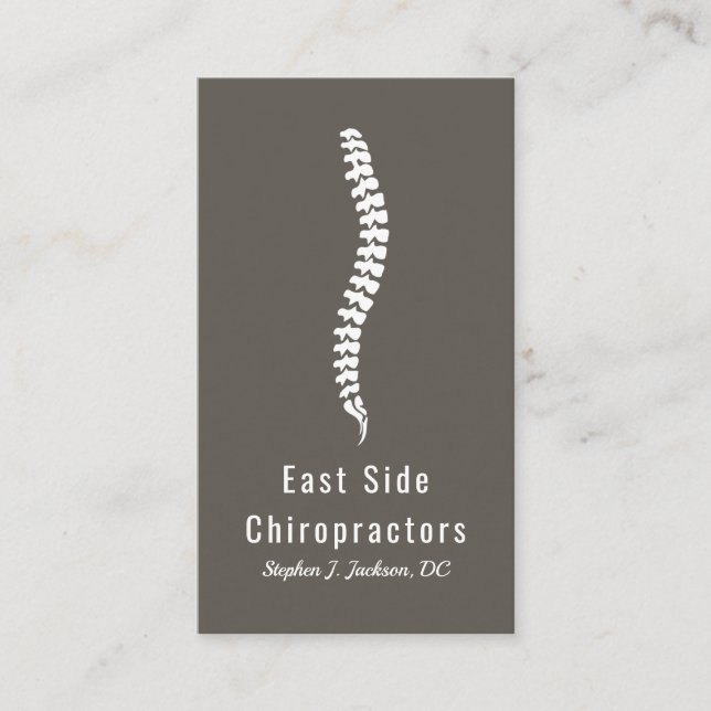 Chiropractor Chiropraktic Health Affärskort Visitkort (Framsida)