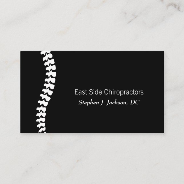 Chiropractor Chiropraktic Health Affärskort Visitkort (Framsida)