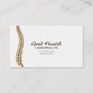 Chiropractor Chiropraktic Health Hälsa Clinic Visitkort