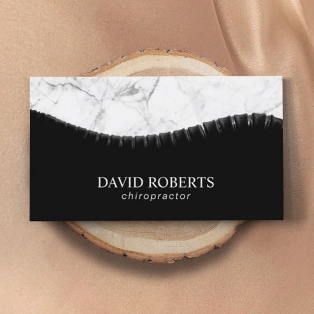 Chiropractor Chiropraktic Spine & Marble Chiro Visitkort (Skapare uppladdad)