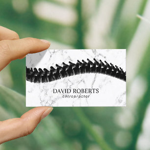 Chiropractor Chiropraktic Spine Therapy Marble Visitkort