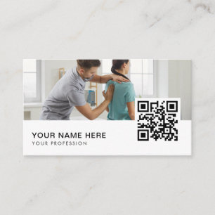 Chiropractor doktor QR-kod Visitkort