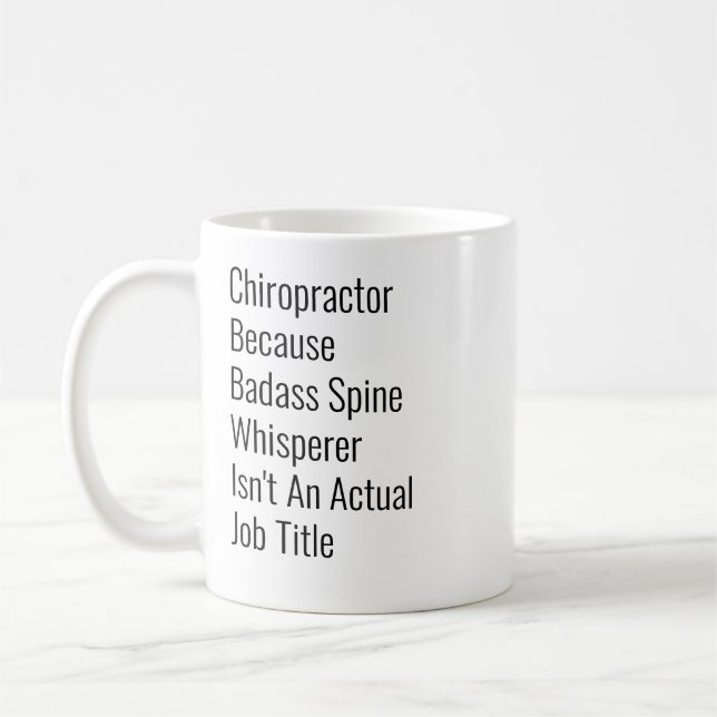 Chiropractor för att snurra kaffemugg (Vänster)