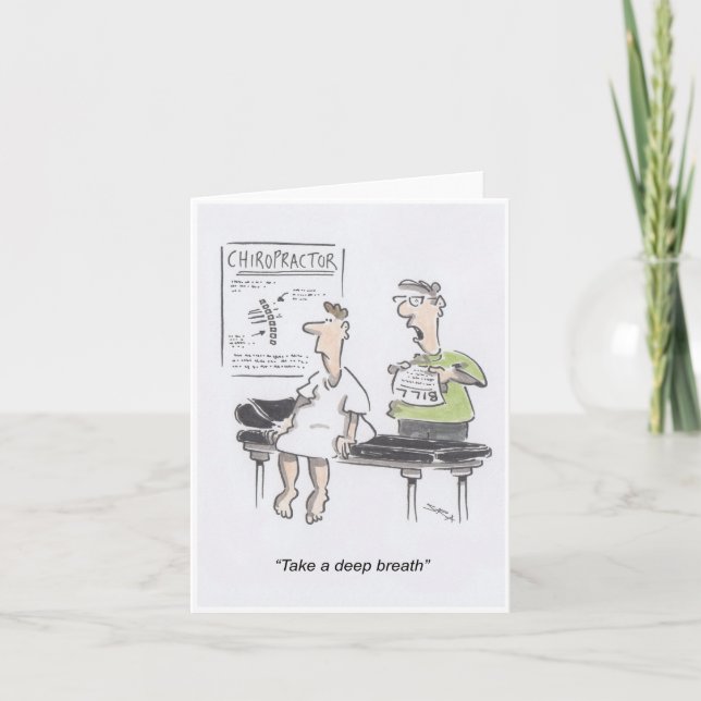 Chiropractor Hälsning Card Kort (Framsida)
