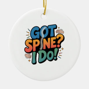 Chiropractor Humor Rine Health Quote Julgransprydnad Keramik