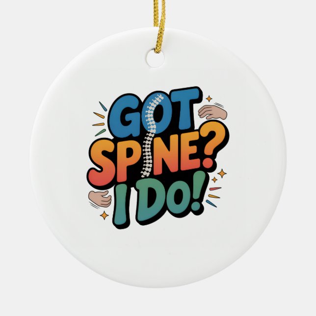 Chiropractor Humor Rine Health Quote Julgransprydnad Keramik (Framsidan)
