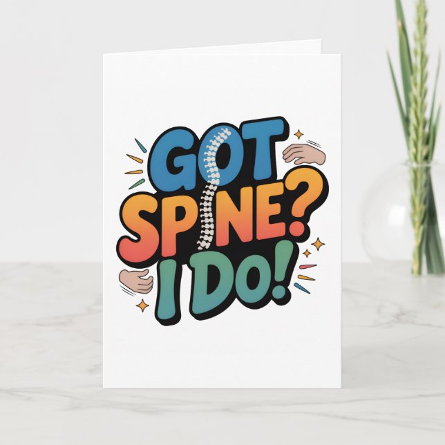 Chiropractor Humor Rine Health Quote Kort (Framsida)