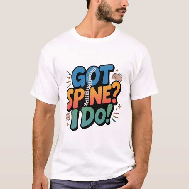 Chiropractor Humor Rine Health Quote T Shirt (Framsida)