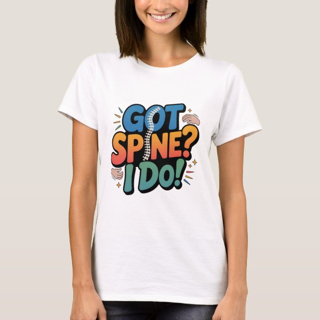 Chiropractor Humor Rine Health Quote T Shirt (Framsida)