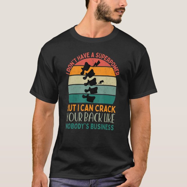 Chiropractor Humor Spinalk Decompression Chiroprac T Shirt (Framsida)