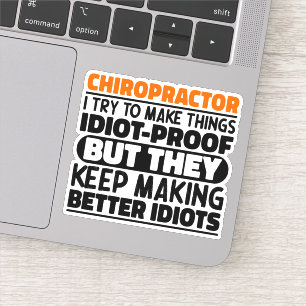 Chiropractor, jag försöker göra Sak-citat. Klistermärken