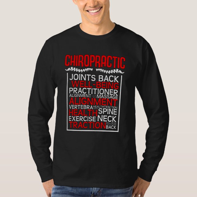 Chiropractor Joints Back Complementary Medicine Ch T Shirt (Framsida)