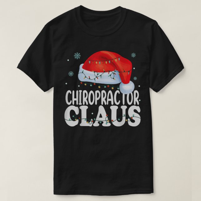 Chiropractor Jultomten julklusning för julklapp T Shirt (Design framsida)