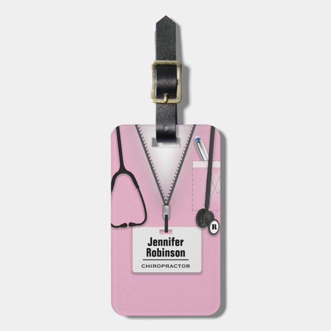 Chiropractor Luggage Tag Bagagebricka (Vertikal Framsida)