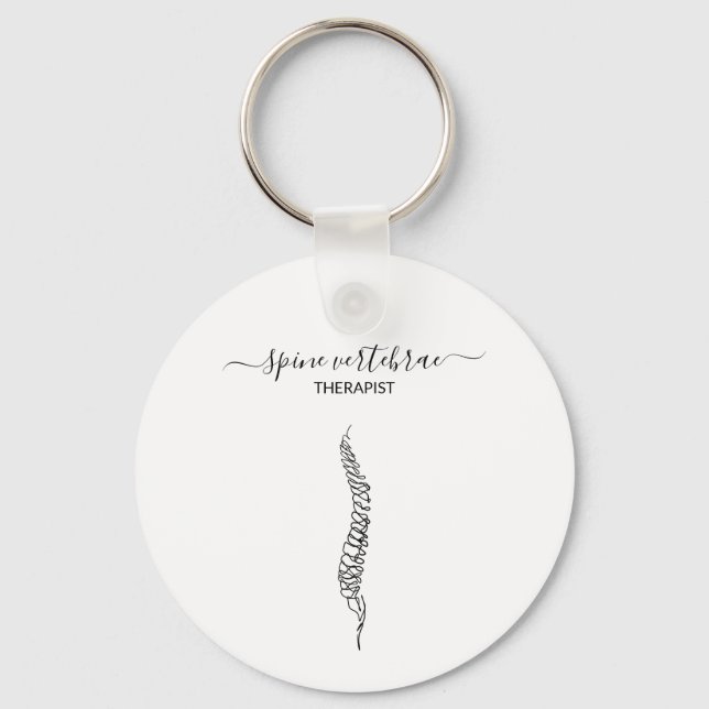 Chiropractor Massage Orthopedic Spine vertebrae Nyckelring (Framsida)