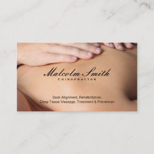 Chiropractor Massage Visitkort