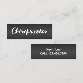 Chiropractor Mini Visitkort