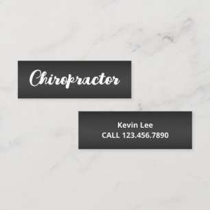 Chiropractor Mini Visitkort