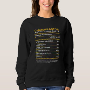 Chiropractor Nutrition Facts Chiropraktic T Shirt