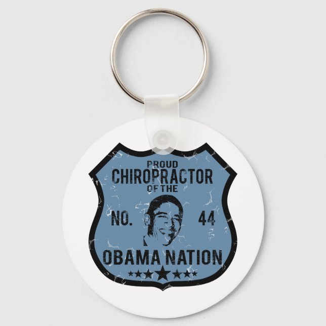 Chiropractor Obama Nation Nyckelring (Framsida)
