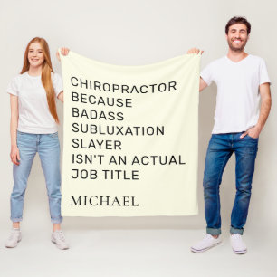 Chiropractor på grund av Anpassningsbarna för subl Fleecefilt