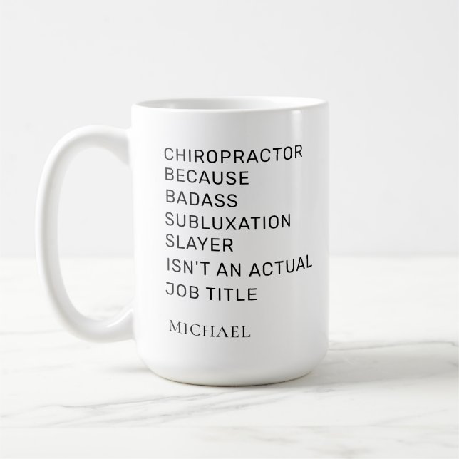 Chiropractor på grund av Anpassningsbarna för subl Kaffemugg (Vänster)