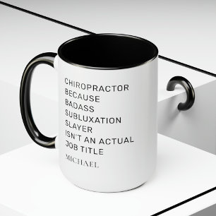 Chiropractor på grund av att subluxation Sayer Cow Mugg