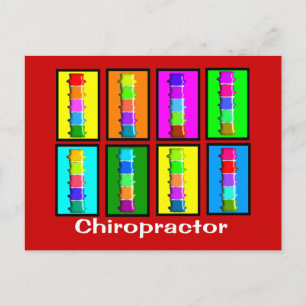 Chiropractor Popart Gifts Vykort