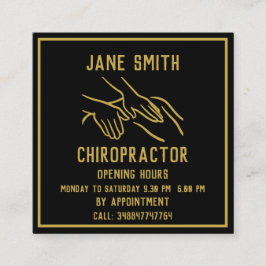 Chiropractor-Professionell Fyrkantigt Visitkort