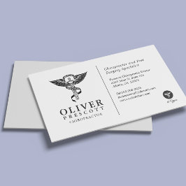 Chiropractor-Professionell | Minimalistisk Stil Wh Visitkort