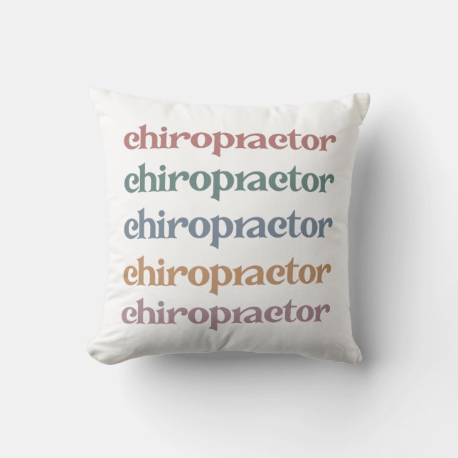 Chiropractor Retro Chiropraktic Chiro Squad Gifts Kudde (Framsida)