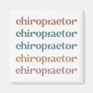 Chiropractor Retro Chiropraktic Chiro Squad Gifts Magnet
