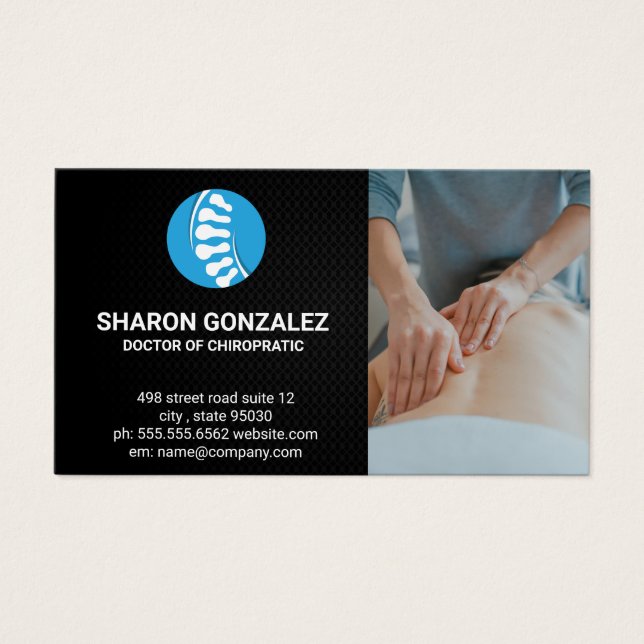 Chiropractor | Spinal Cord Anatomy Visitkort (Framsidan)