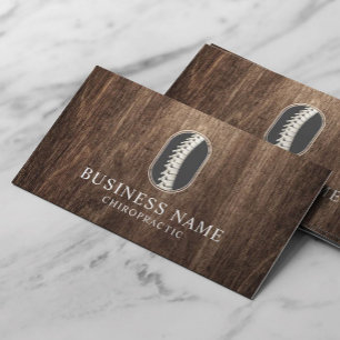 Chiropractor Spine Logotyp Classy Wood Chiroprakti Visitkort