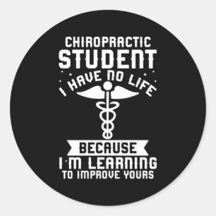 Chiropractor Student Chiropraktic Student Graduat Runt Klistermärke