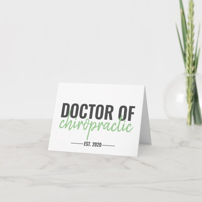 Chiropractor Studenten Card, DC Studenten-kort Kort (Framsida)