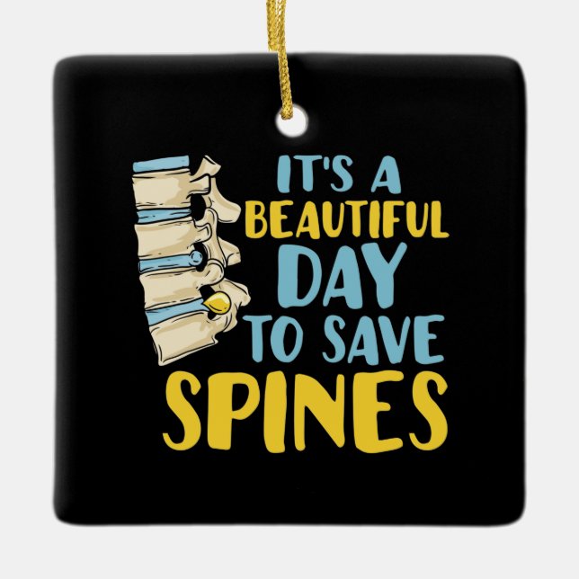 Chiropractor Vackerdagen i Spara Rines Julgransprydnad Keramik (Framsida)