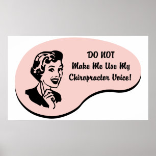 Chiropractor Voice Poster