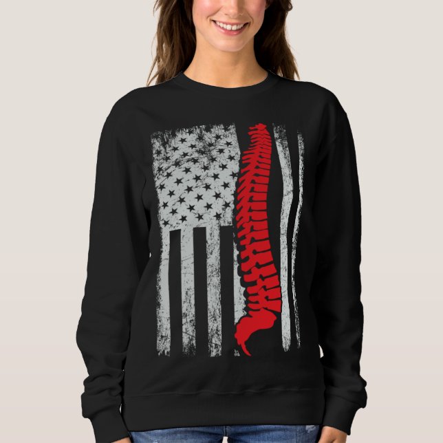 chiropractors USA Flag spines for chiropractic  1 T Shirt (Framsida)