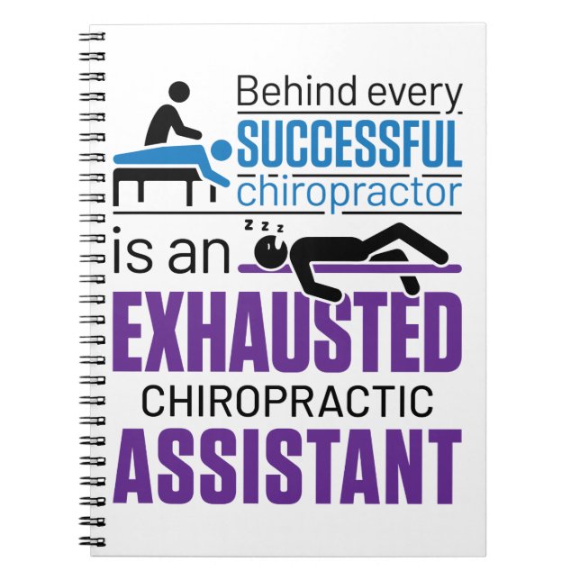 Chiropraktic Assistant Chiropractor Funny Say Anteckningsbok (Framsidan)