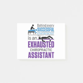 Chiropraktic Assistant Chiropractor Funny Say Post-it Block