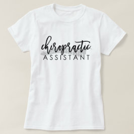 Chiropraktic Assistant-skript med spine T-Shirt