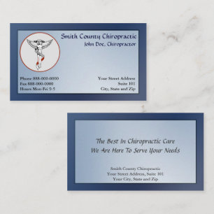 Chiropraktic Chiropractor-Affärskort Visitkort