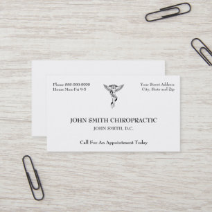 Chiropraktic Chiropractor-Affärskort Visitkort