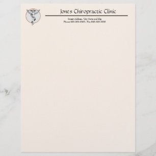 Chiropraktic Chiropractor Letterhead Brevhuvud